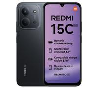 Teléfono inteligente Redmi 15C 256 GB Negro XIAOMI nuevo