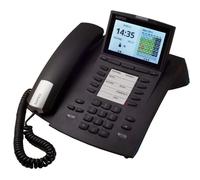 AGFEO Teléfono IP ST 45 IP Negro con Pantalla LCD, 1000 Entradas, Conexión por Cable