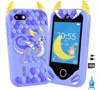 Teléfono Juguete para Niñas - Un Regalo para Navidad O Cumpleaños, Ideal para Niñas De 3 A 8 Años. Cuenta con Pantalla Táctil, Cámara, Funciones Educativas Y Juegos, Además De Una Tarjeta SD De 32 GB