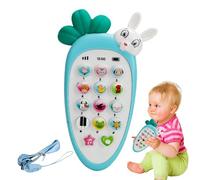 Teléfono - Lindo de celda de zanahoria, luz respiratoria, múltiples sonidos musicales, juego interactivo, regalo de dentición para niños y niñas, seis meses más desarrollo del aprendizaje