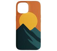 Teléfono Minimal Mountain Sunrise Carcasa para iPhone 15
