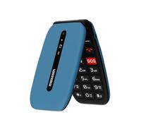 Teléfono Móvil 4G para Personas Mayores con Tapa Flip, Teclas e Iconos Grandes, Botón SOS, 8 Contactos de Llamada Rápida, Marcación Directa, Pantalla 2,4", Batería 1200 mAh, Azul, MAXCOM MM828