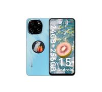 Teléfono Móvil Blackview Color 6 24Go+256Go/2To Smartphone, 6.67" HD+IPS, 50MP+13MP, 5000mAh Android 15 Dual SIM 4G, GPS-Azul