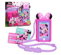 Teléfono móvil Disney Junior Minnie Mouse Chat with Me Pretend Play Cell Phone Set, con Luces y Sonidos; Juguetes para niños a Partir de 3 años de Just Play
