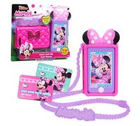 Teléfono móvil Disney Junior Minnie Mouse Chat with Me Pretend Play Cell Phone Set, con Luces y Sonidos; Juguetes para niños a Partir de 3 años de Just Play