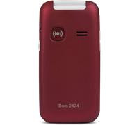 Teléfono móvil Doro 2424 - Flip - 6,1 cm (2.4") - 3 MP - Bluetooth - 800 mAh - Gris, Plata