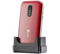 Teléfono móvil Doro 2820 concha 4G pantalla 2.8" 1000 mAh rojo y blanco