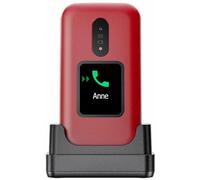 Teléfono móvil Doro 2880 concha 4G SIM única Bluetooth Rojo Blanco