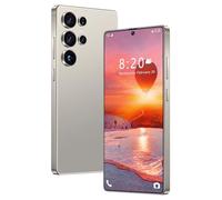 Teléfono Móvil Económico S24 Ultra, Pantalla HD De 7,3 Pulgadas, 16GB RAM 1TB ROM, Batería Grande De 8000mAh, Cámara Dual SIM De 72MP 108MP, Android 14.0, Compatible Con Wi-Fi Face ID,Gray-7.3 Inch
