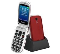 Teléfono móvil Funker E300 Max Audio 3 4G Rojo Altavoz M4/T4 SOS Mayores