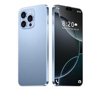Teléfono Móvil I16 Pro Max, 16GB RAM, 1TB ROM, Pantalla HD De 7,3", 8000mAh, Android 14, SIM Libre, 72 MP 108 MP, Desbloqueo Facial Por Huella Dactilar, Teléfono 5G Con Doble SIM,Blue-7.3 Inch
