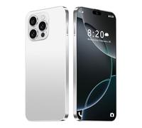 Teléfono Móvil I16 Pro Max, 16GB RAM, 1TB ROM, Pantalla HD De 7,3", 8000mAh, Android 14, SIM Libre, 72 MP 108 MP, Desbloqueo Facial Por Huella Dactilar, Teléfono 5G Con Doble SIM,White-7.3 Inch