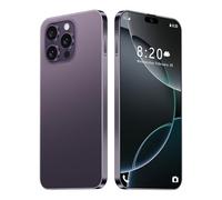 Teléfono Móvil I16 Pro Max, 16GB RAM, 1TB ROM, Pantalla HD De 7,3", 8000mAh, Android 14, SIM Libre, 72 MP 108 MP, Desbloqueo Facial Por Huella Dactilar, Teléfono 5G Con Doble SIM,Purple-7.3 Inch