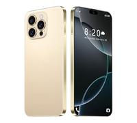 Teléfono Móvil I16 Pro Max, 16GB RAM, 1TB ROM, Pantalla HD De 7,3", 8000mAh, Android 14, SIM Libre, 72 MP 108 MP, Desbloqueo Facial Por Huella Dactilar, Teléfono 5G Con Doble SIM,Gold-7.3 Inch