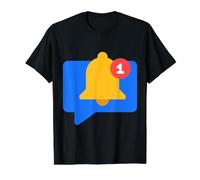Teléfono Móvil Mensaje Mensaje Notificación Chat Camiseta gráfica económica, Hombre, Negro, XL