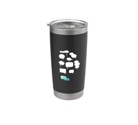 Teléfono Móvil Mensaje Mensaje Notificación Chat Vaso térmico de acero inoxidable de doble pared