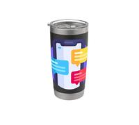 Teléfono Móvil Mensaje Mensaje Notificación Chat Vaso térmico de acero inoxidable de doble pared