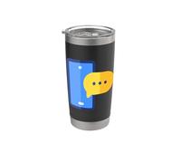 Teléfono Móvil Mensaje Mensaje Notificación Chat Vaso térmico de acero inoxidable de doble pared