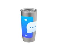 Teléfono Móvil Mensaje Mensaje Notificación Chat Vaso térmico de acero inoxidable de doble pared