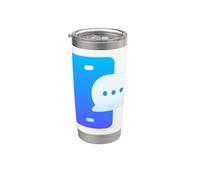 Teléfono Móvil Mensaje Mensaje Notificación Chat Vaso térmico de acero inoxidable de doble pared