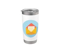 Teléfono Móvil Mensaje Mensaje Notificación Chat Vaso térmico de acero inoxidable de doble pared