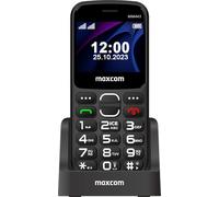 Teléfono Móvil para Personas Mayores 4G con Teclas Grandes y Botón SOS, Base de Carga, Dual SIM, Batería 1700 mAh, Pantalla 2.31", Volumen Alto, Fácil de Usar, Maxcom MM443 Negro