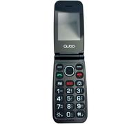Teléfono Móvil Qubo NEONW-BK 4G para Personas Mayores, negro, Dual SIM, Botón SOS