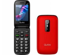 Teléfono Móvil Qubo P-220RD 4G para Personas Mayores/ Rojo