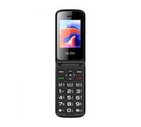 Teléfono Móvil Qubo X-247 4G para Personas Mayores/ Negro y Azul