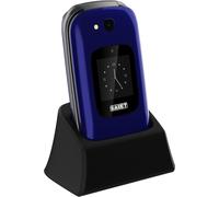 Teléfono Móvil SAIET SCUDOTRE+ SCUDO 3 PLUS 2.4”+1.44” Flip Activo SOS AZUL