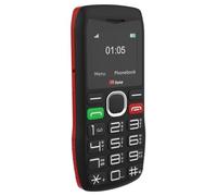 Teléfono móvil Sencillo TTfone TT880 con Teclado Grande y botón de Asistencia de Emergencia, Incluye una SIM de Vodafone, Color Negro (Cable USB Incluido)
