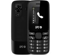 SPC Talk 2 - Teléfono móvil básico 4G | Batería de 6 Días | Pantalla 1,8" | Volumen Timbre 106 dB | De Bolsillo y Ligero, con cámara, Linterna y Radio FM | USB-C | 9 memorias rápidas | Negro