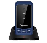 Teléfono móvil Sunstech CELT25 Azul Dual SIM 4G SOS base carga
