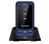 Teléfono móvil Sunstech CELT25 Azul Dual SIM 4G SOS base carga