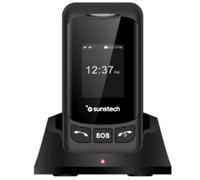 Teléfono móvil Sunstech CELT26 Negro Dual SIM 4G pantalla doble SOS