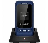 Teléfono móvil sunstech celt26 para personas mayores/ azul