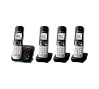 Teléfono Panasonic KX-TG6824GB DECT Negro Plata 120 contactos manos libres