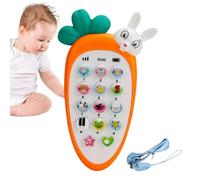 Teléfono para bebés: los niños juegan y aprenden teléfono Falso con Funciones audiovisuales, Herramienta de participación educativa, Juguete de Agarre Suave, Dispositivo portátil de Entretenimiento