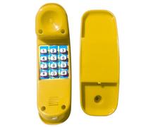 Teléfono para niños, Teléfono de Juguete de simulación con Botones Base y Digitales, Accesorios Seguros para la casa de Juegos Suave y educativa para Aprendizaje Interactivo de 3+/ 8.5 Pulgadas (amar