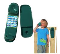 Teléfono para niños, Teléfono de Juguete de simulación de 8.5 Pulgadas con Botones Base y Digitales, Accesorios Seguros para la casa de Juegos Suaves y educativas para Edades interactivas de 3+, Gree
