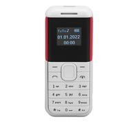 Teléfono pequeño, 2 G GSM Dual SIM, pantalla de 0,66 pulgadas, teléfono infantil de 380 mAh, reproductor de sonido Bluetooth, teléfono básico (blanco)