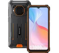 Teléfono Resistente Blackview BV6200 Pro, 12GB+128GB(1TB Extensión), Batería 13000mAh, 6.56'' HD+, ArcSoft® 13MP+8MP, Android 13 Dual SIM, IP68 MIL-STD-810H Smartphone Antigolpes Impermeable, Naranja