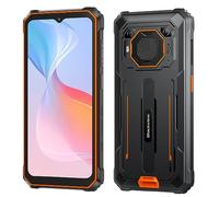 Teléfono Resistente Blackview BV6200 Pro, Batería 13000mAh, 8GB+128GB(1TB Extensión), 6.56'' HD+, ArcSoft® 13MP+8MP, Android 13 Dual SIM, IP68 MIL-STD-810H Smartphone Antigolpes Impermeable, Naranja
