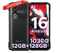 Teléfono Resistente DOOGEE Blade20 X, Batería de 10300 mAh, Gemini Ai, Pantalla de 6.6 Pulgadas y 90 Hz, 12 GB de RAM (3+9), 128 GB de ROM, Cámara Principal con IA de 16 MP, Compatible con Google Pay