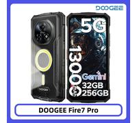 Teléfono Resistente DOOGEE Fire 7 Pro 5G, 32GB/256GB, Batería de 13000mAh, Cámara de 64MP, Pantalla de 6.6'', Dimensity 6300, NFC, Android 15 8GB 256GB Silver