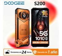 DOOGEE S200 5G teléfono resistente Android 16 Gemini AI 48GB 256GB 6,72 "120Hz pantalla 100MP cámara dimensión 7050 10100mAh batería Edición VIP Plata