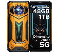 DOOGEE S200 Ultra 5G teléfono resistente 48GB + 1TB 6,72 ''120Hz pantalla 11000mAh batería 66W NFC dimensión 7400 Android 15 Smartphone 12GB 1TB BLACK