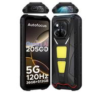 DOOGEE V Max Play 5G proyector teléfono resistente pantalla de 6,78 "batería de 20500mAh luces duales para acampar dimensión 7300 NFC Smartphone 16GB 512GB Tarnish