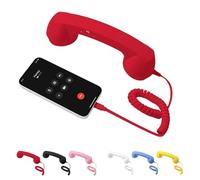 Teléfono retro actualizado 2026, auriculares con cable de teléfono retro tipo C, receptor de teléfono celular de mano clásico con cable, accesorio estilo años 90 para fotos, para todos los teléfonos