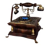 Teléfono Retro clásico, Estilo Vintage, con botón pulsador, teléfono con Cable, teléfono Fijo de Escritorio Antiguo.